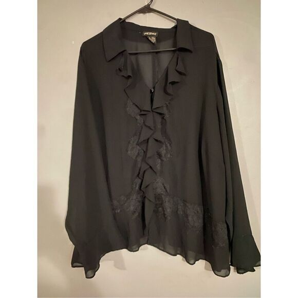 Lane Bryant Sheer Whimsigoth Fairy Witchy Romantic Button Up Cardigan 22/24 - Picture 1 of 5